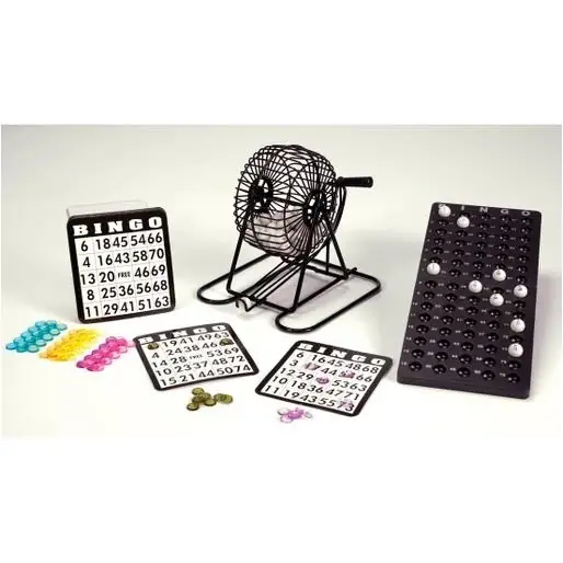 Classic Bingo Game With Random Ball Selector And Deluxe Parlor Set