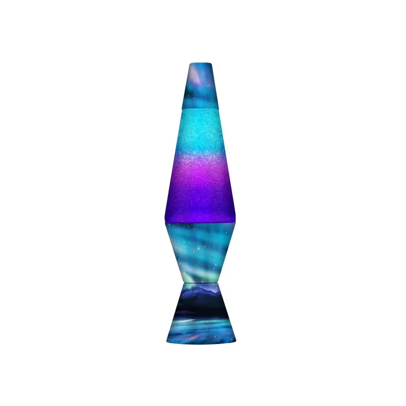 14.5-inch Colormax Northern Lights Lava Lamp With Mesmerizing Glitter