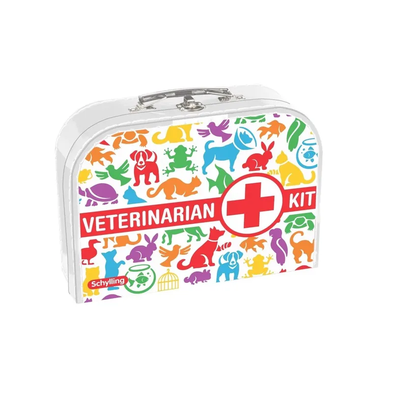 Veterinarian Kit With 8 Tools, 2 X-ray Cards, And 14" Carrier