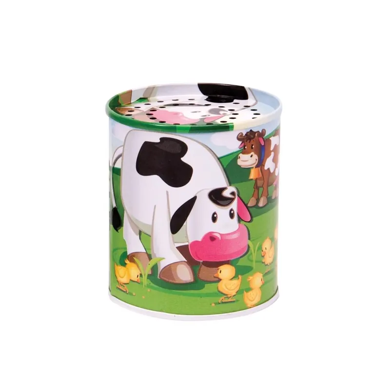 Animal Sound Maker Tin - Multicolored Farm Animal Sounds