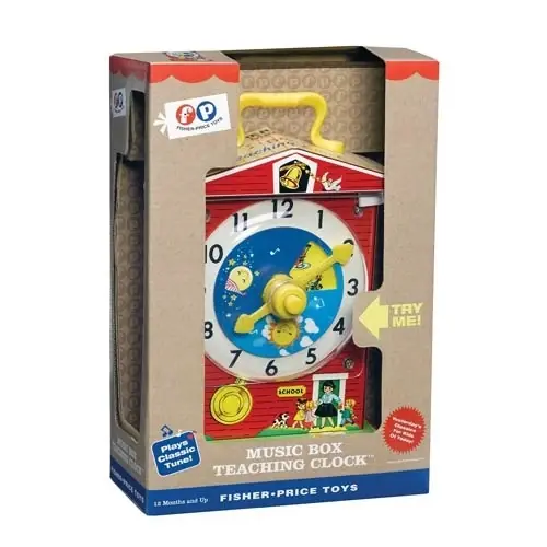 Classic Music Box Teaching Clock - Educational Toy For Kids