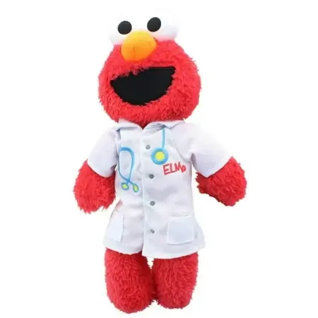 Sesame Street 9.5 Inch Doctor Elmo Collectible Plush Toy