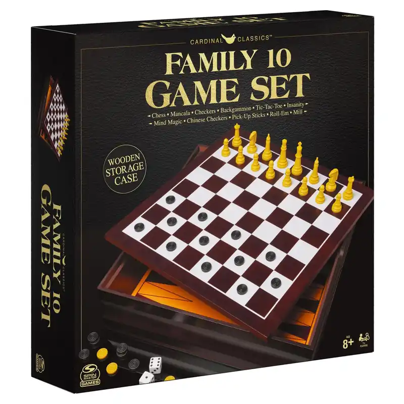 Cardinal Classic Party Game Set With 206 Pieces And 10 Games
