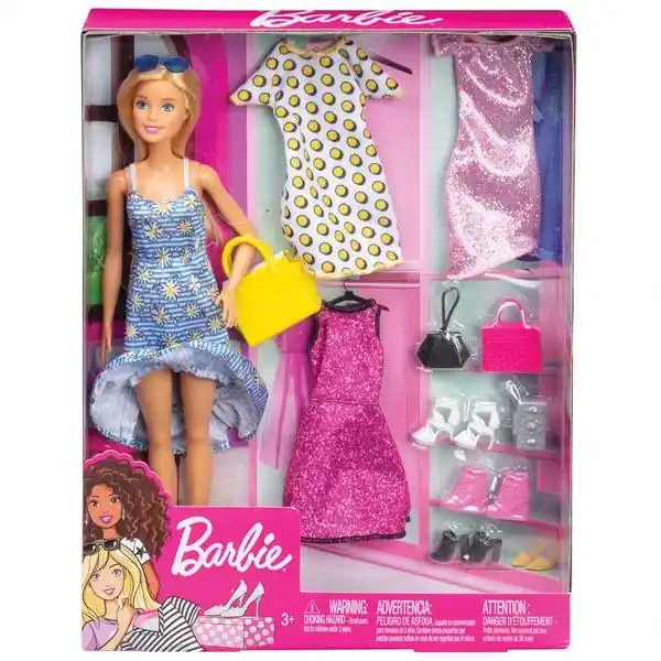 Fashion Doll With Party Fashions And Accessories Set