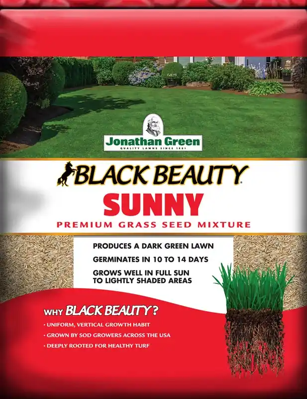 Black Beauty Full Sun Grass Seed Mixture, 7 Lbs., Covers Up To 9,999 Sq. Ft.