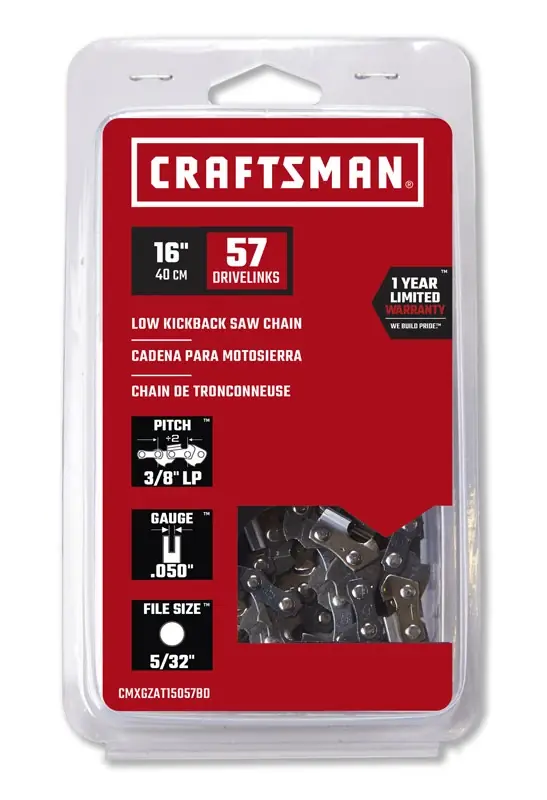 16 In. Chainsaw Chain With 57 Links - Model Cl15057bd