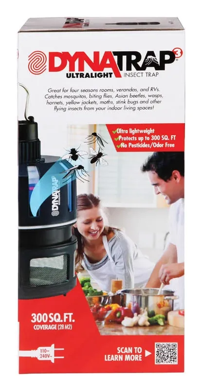 Dt152 Indoor Fly And Insect Trap - Effective Black Design For Home Use