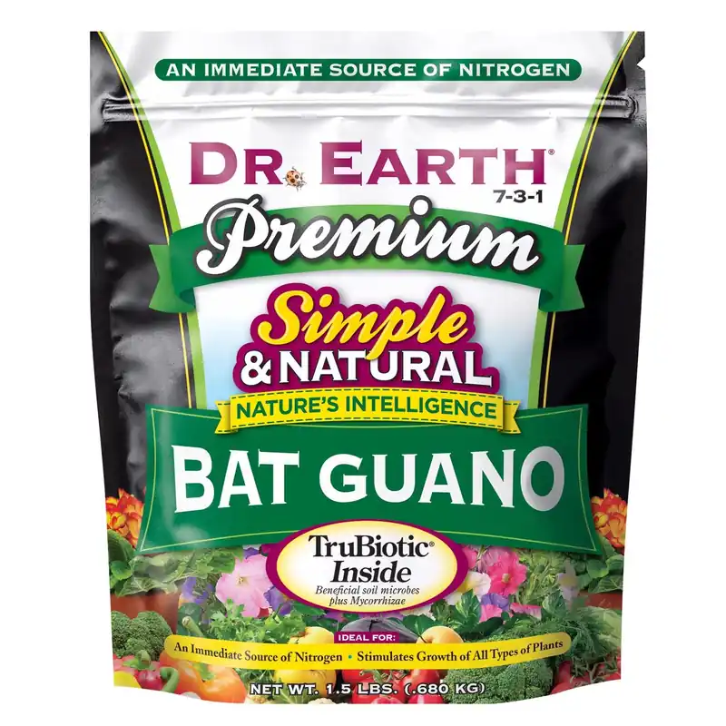 Bat Guano Organic Fertilizer, 10-3-1, 1.5 Lb. Box