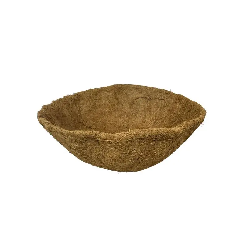 18 Inch Coco Fiber Basket Liner Brown Round Shape