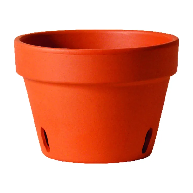 3.8 In. H X 5.1 In. D Clay Orchid Planter Terracotta