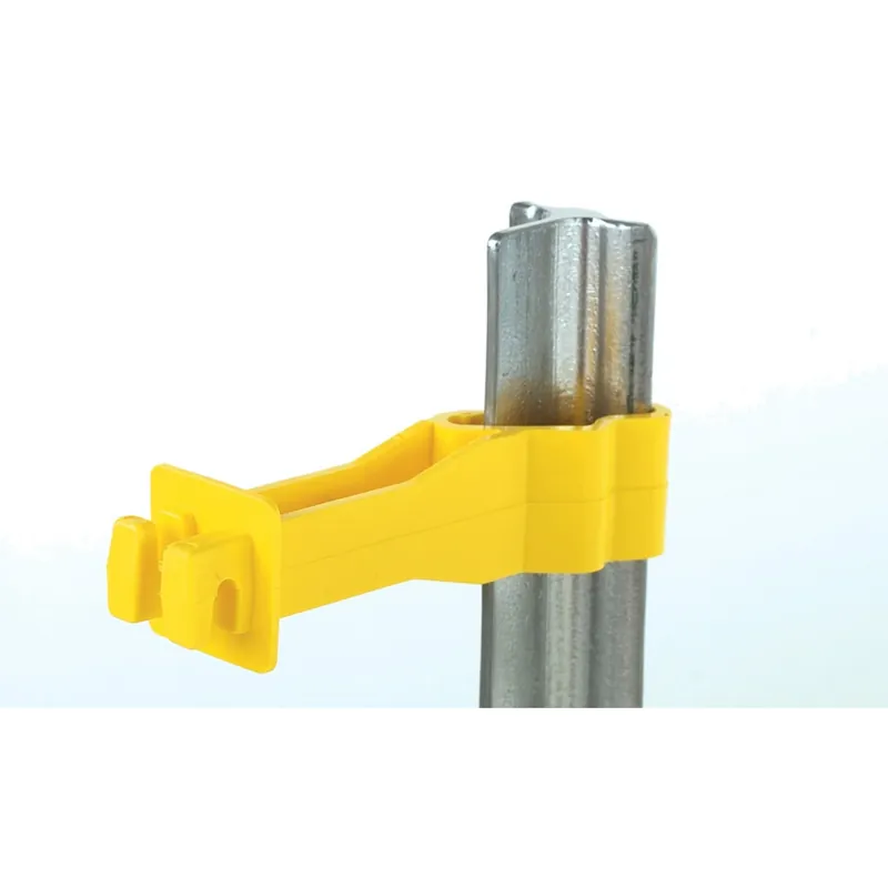 Electric-powered T-post Insulator Yellow