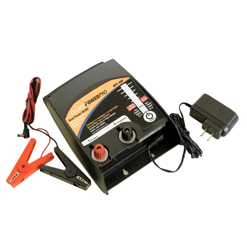 Electric Fence Energizer, 100-acres, Ac/dc, 1-joule