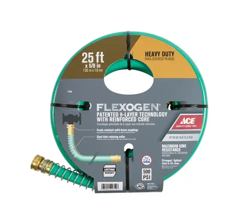 Flexogen 5/8 In. Diameter X 25 Ft. Length Heavy Duty Premium Grade Garden Hose