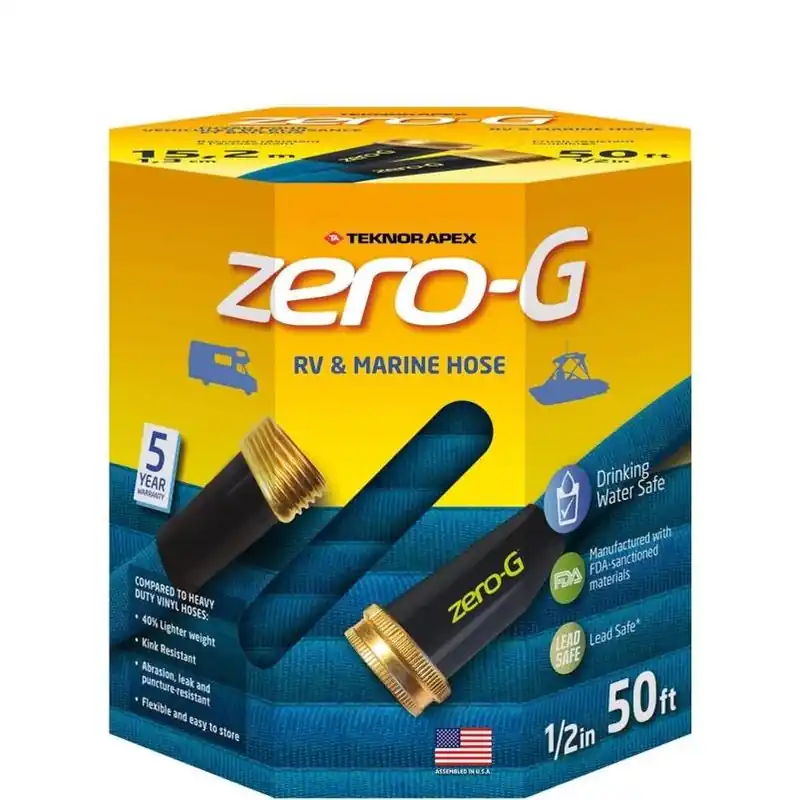 Zero-g 50‘ X 0.5" Rv & Marine Water Hose