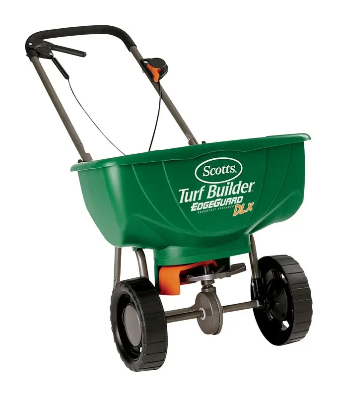 Turf Builder Edgeguard Dlx Broadcast Spreader, 17.52-lbs.