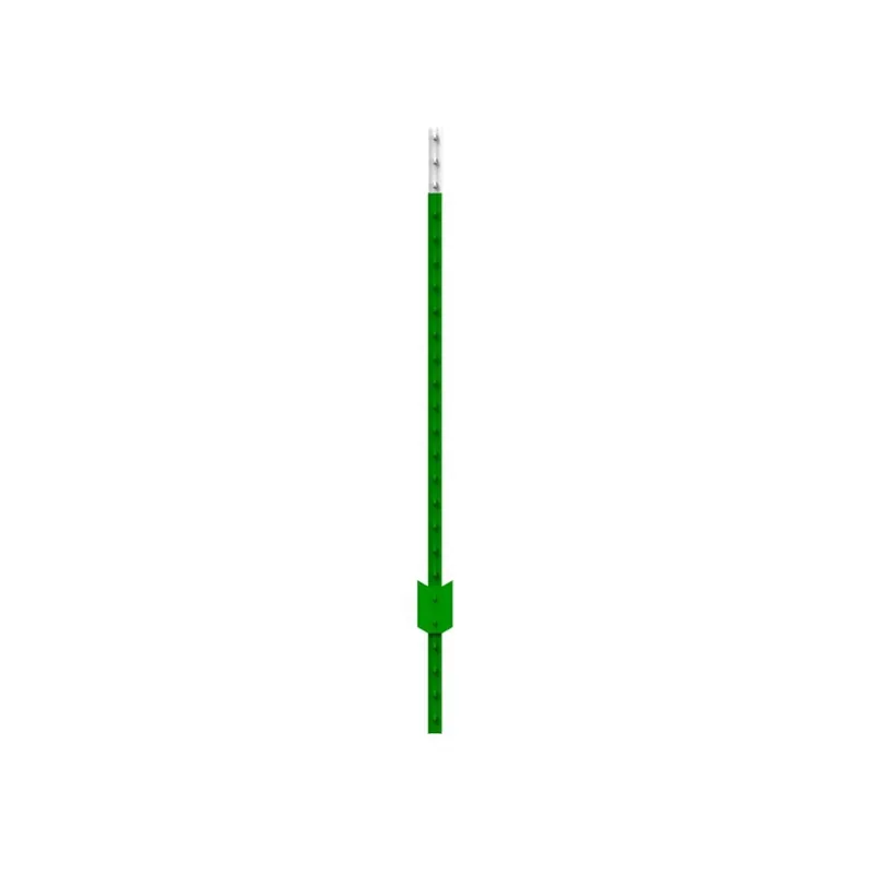 1.38 In. H X 1.63 In. W X 6 Ft. L Enamel-coated Green Steel Studded T-post