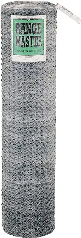 6026 Poultry Netting, 50 Ft L X 36 In W, 20 Gauge Galvanized Steel
