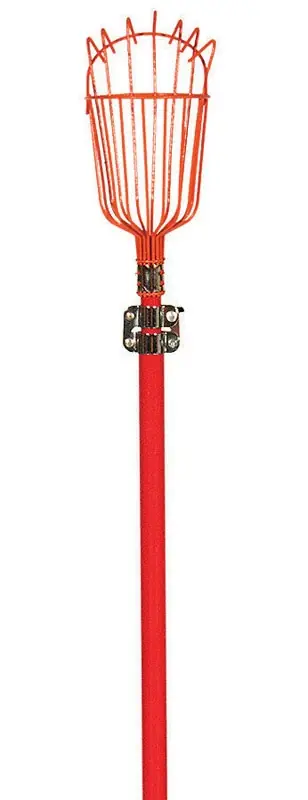 96 In. Steel Fruit Picker With Fiberglass Handle
