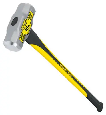 10 Lb Steel Sledge Hammer 35 In. Fiberglass Handle