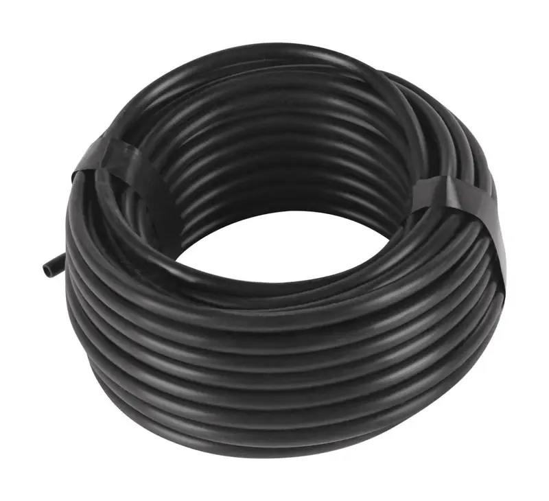 Water Supply Tubing, Black Polyethylene, 1/4-in. X 50 Ft.