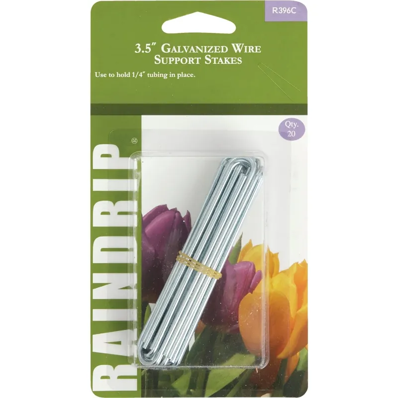 For 1/4 In. Tubing Drip Irrigation Tubing Stake 3.5 In. H 20 Pk