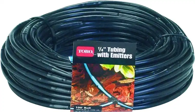 Blue Stripe Polyethylene Drip Irrigation Emitter Tubing 1/4 In. D X 100 Ft. L
