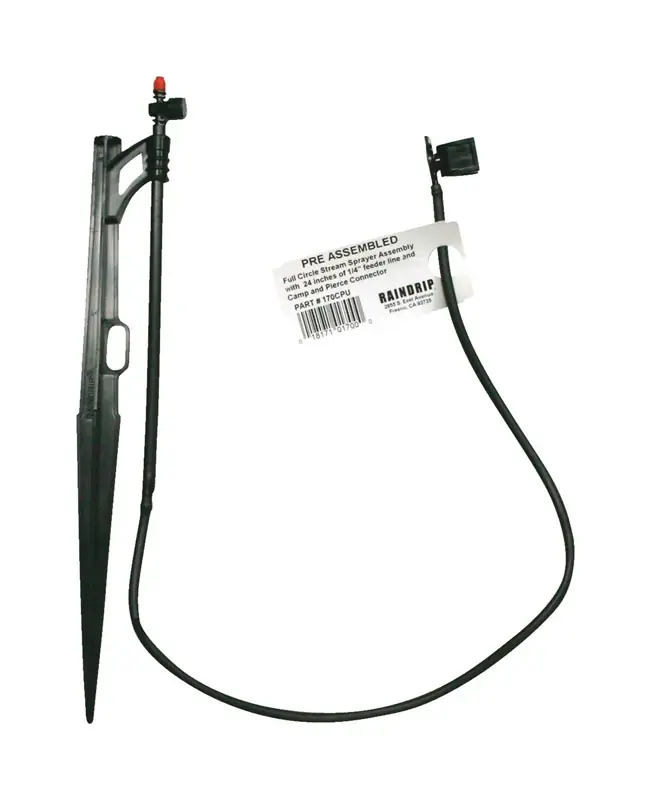 For 1/4 In. Tubing Drip Irrigation Tubing Stake 13 In. H 1 Pk