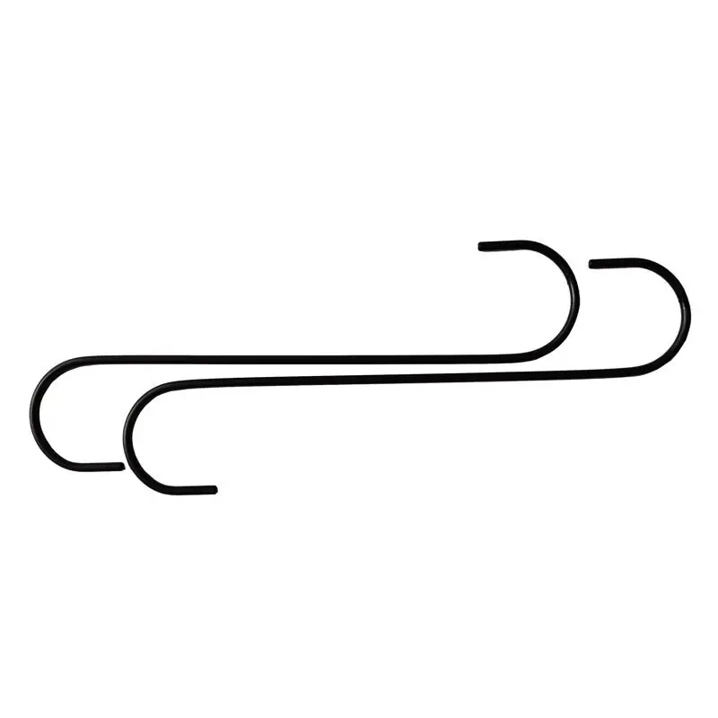 Black Steel 12 In. H S Extender Hook 2 Pk
