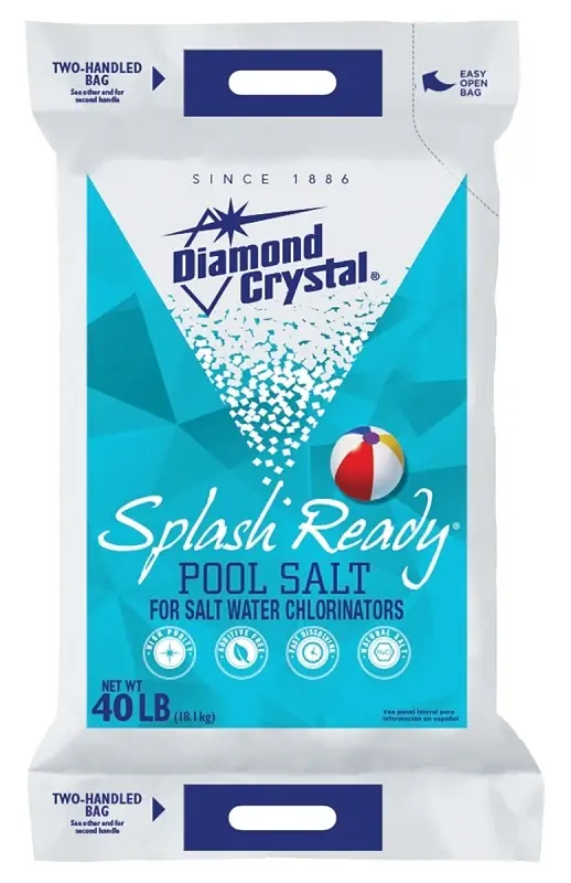 Splash Ready Granule Pool Salt 40 Lb - High Purity For Salt Water Pools