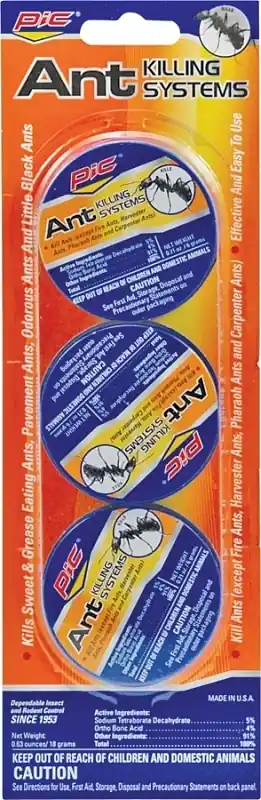"pic-corp Indoor/outdoor Metal Ant Traps, 3 Pk (at3)"