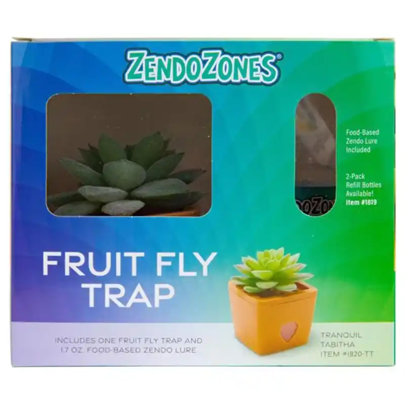 Zendozones Tranquil Tabitha Fruit Fly Trap With Refill Bottle