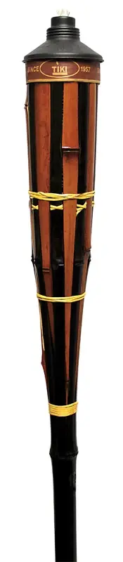 Easy Pour Brown Bamboo 60 In. Tiki Outdoor Torch 1 Pc