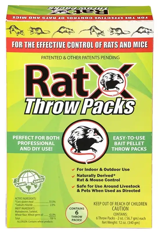 Non-toxic Bait Pellet Throw Pack For Mice And Rats 6 Pk