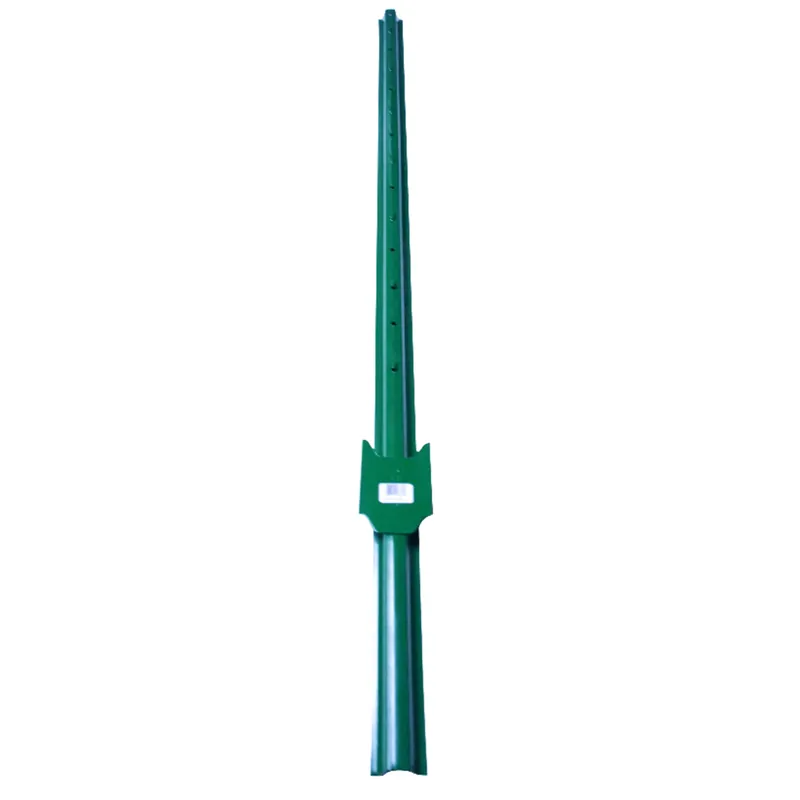 1 In. H X 2.25 In. W X 5 Ft. L 13 Ga. Powder Coated Green Steel U-post