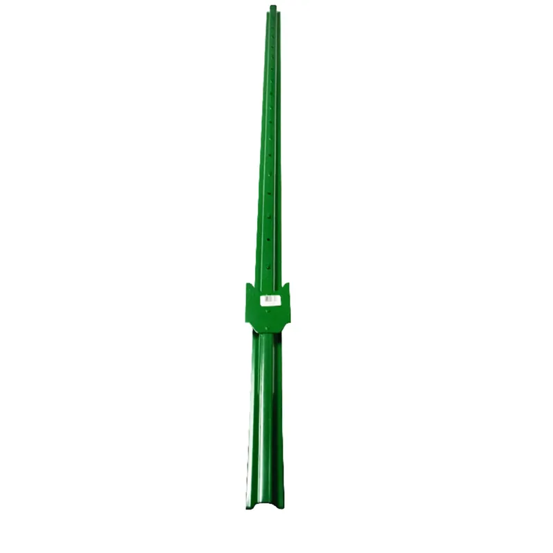 Heavy-duty 6 Ft. 13 Ga. Green Powder-coated Steel U-post