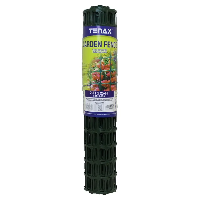 2 Ft. H X 25 Ft. L High-density Polyethylene Garden Fence, Green