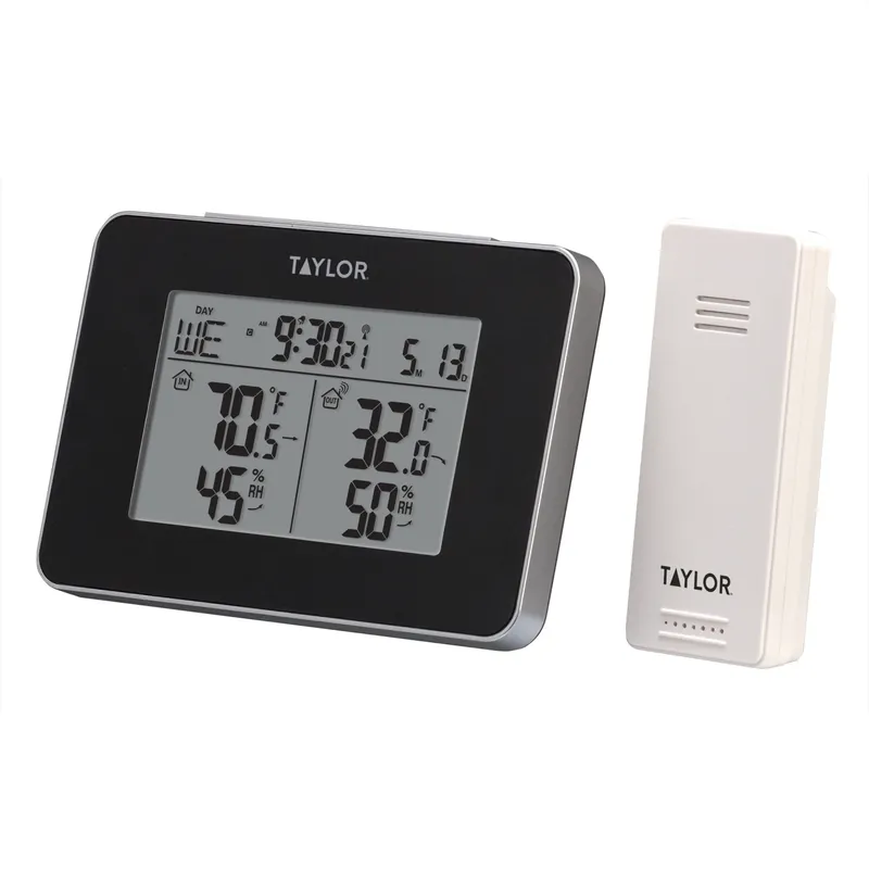 Wireless Weather Station, Wireless Sensor, Black