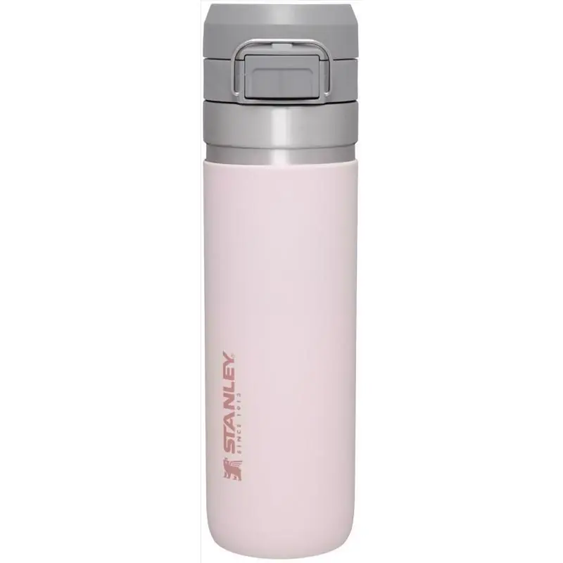 The Quick Flip 24 Oz Double Wall Vacuum Insulation Rose Quartz Insulated Bottle