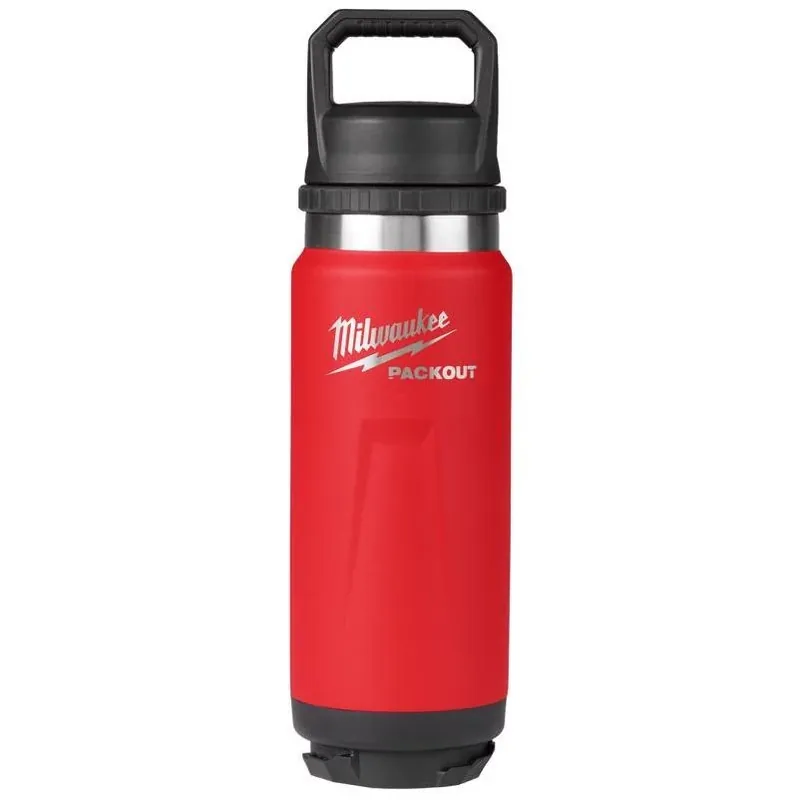Packout 24 Oz. Red Insulated Bottle With Chug Lid - Durable & Versatile