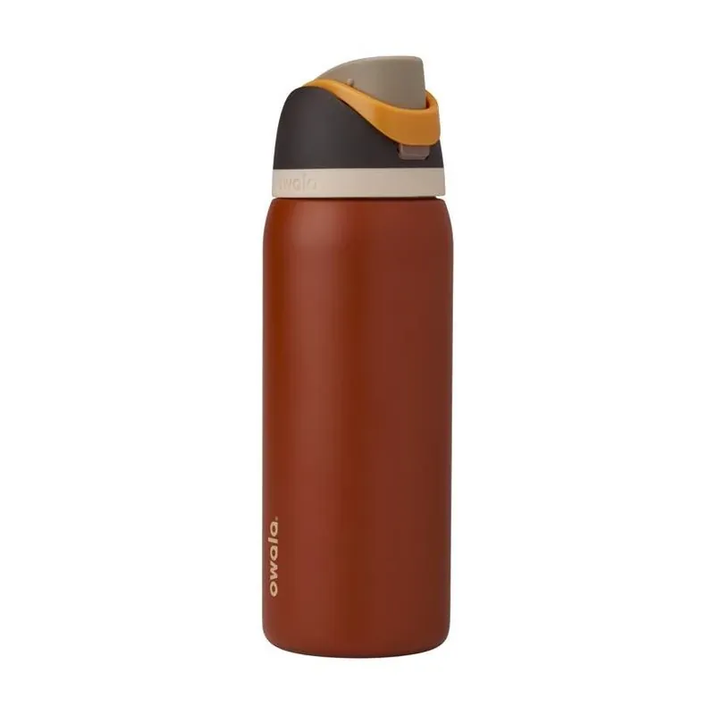 Owala Freesip 32 Oz Burnt Orange Bpa Free Ode To October Water Bottle With Spout Lid