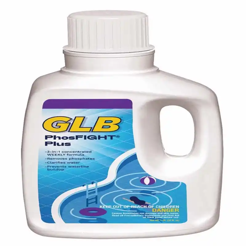 Phosfight Plus Liquid Phosphate Remover 32 Ounce For Pool Maintenance