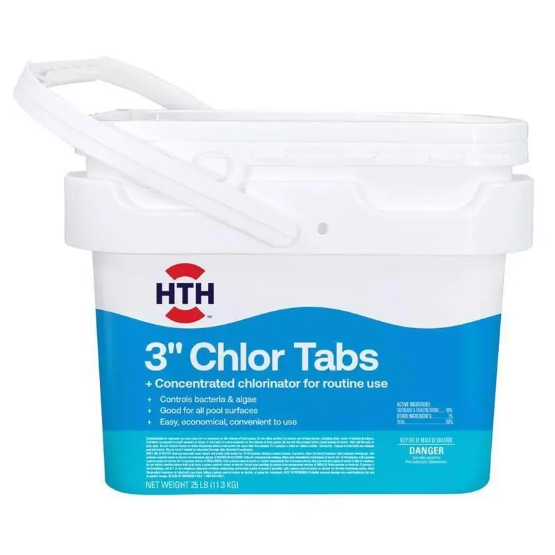 Pool Care 3 Inch Chlorine Tablets 25 Lb For All Pool Types