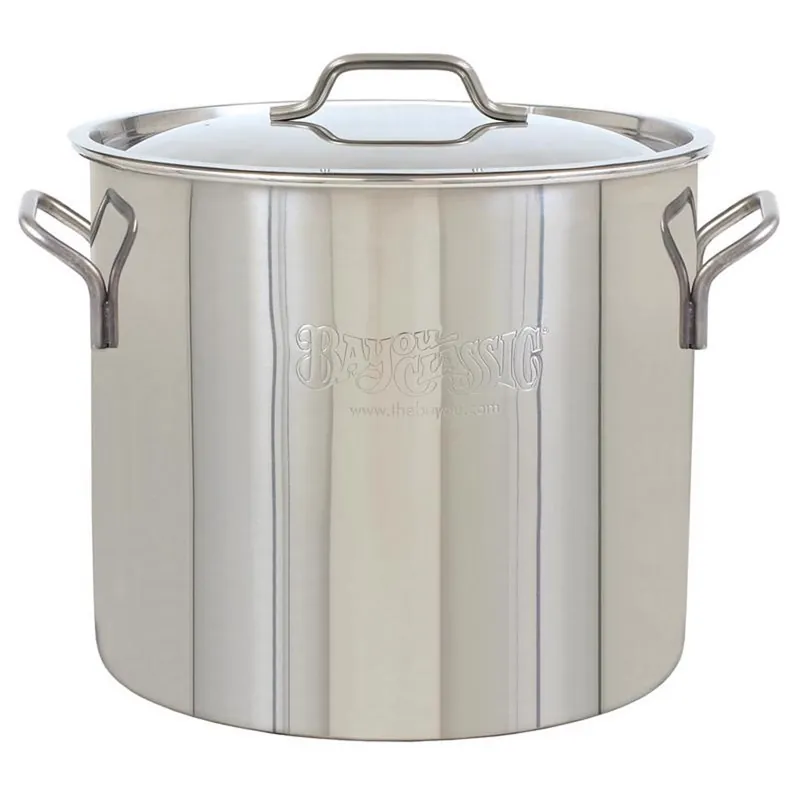 Stainless Steel Grill Stockpot 20 Qt 13.5 In. L X 13.5 In. W
