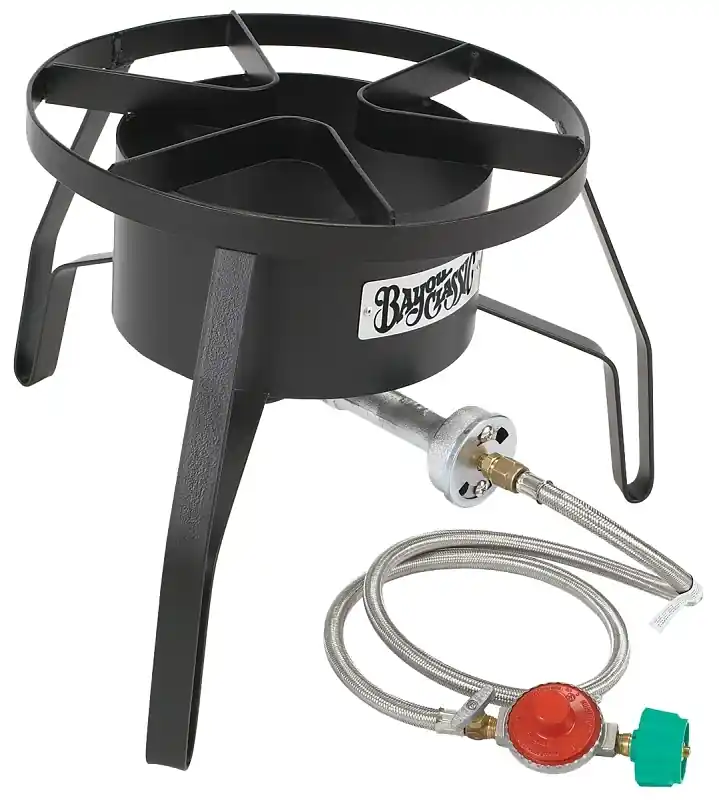 59000 Btu Welded Steel Frame Outdoor Cooker With Manual Ignition