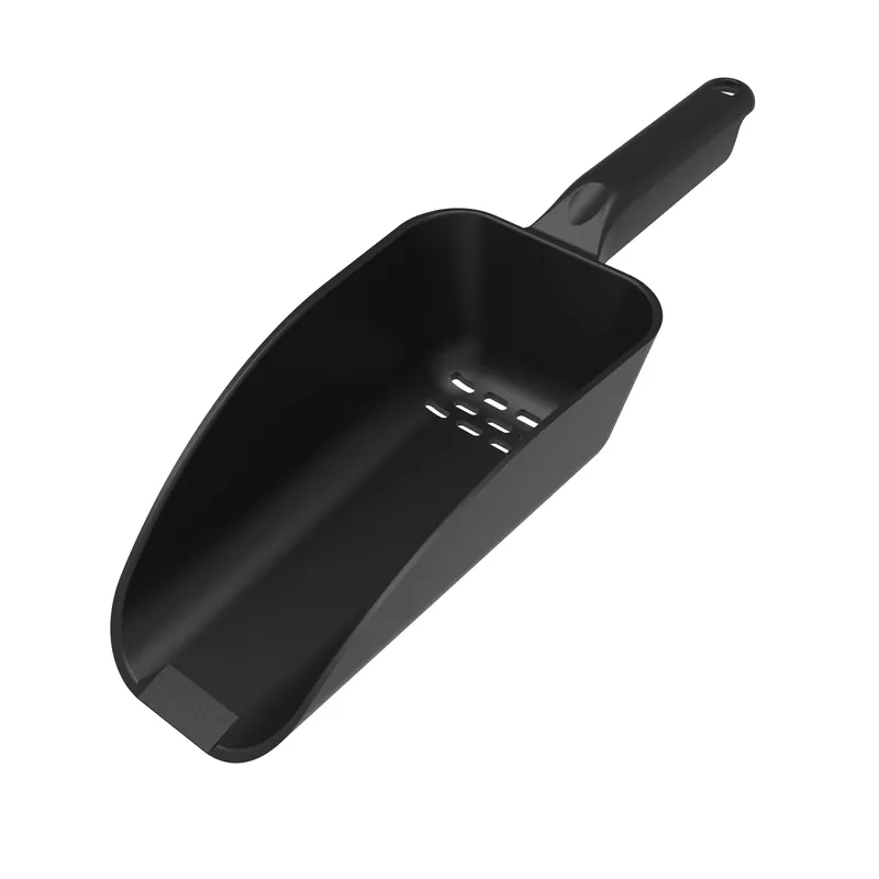 Pellet And Charcoal Scoop, Resin, Black, 12.25 In Length