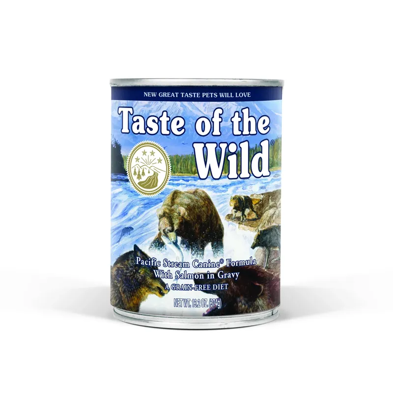 Pacific Stream Salmon Wet Dog Food Grain Free 13.2 Oz Can