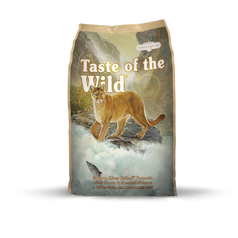 Canyon River Trout And Smoked Salmon Dry Cat Food Grain Free 5 Lb