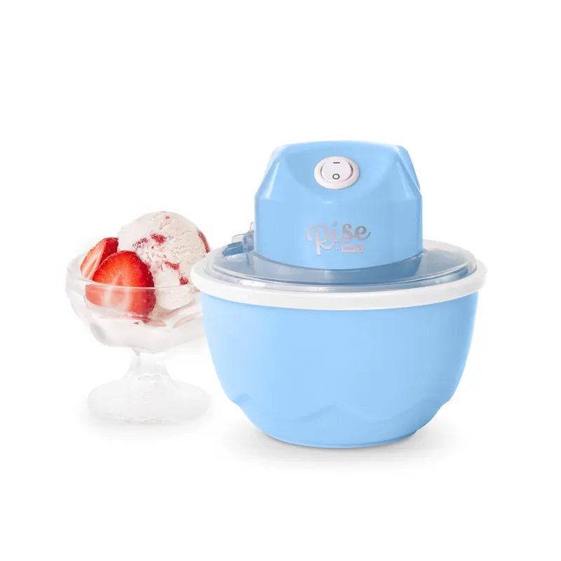 Blue 0.5 Quart Personal Ice Cream Maker 6.1 In. H X 6.3 In. W X 6.3 In. L
