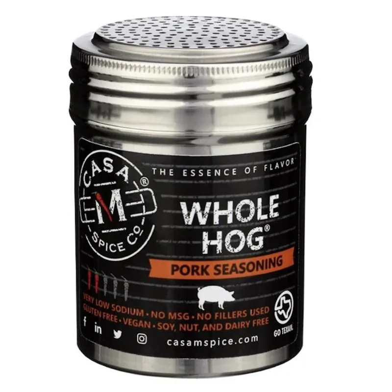 Pork Seasoning 6 Ounce Container For Flavorful Barbecues And Grilling