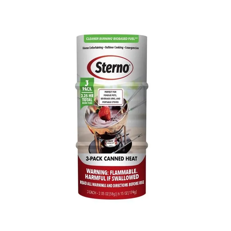 2.5‑oz Ethanol Cooking Fuel – 45‑minute Burn, Pack Of 3